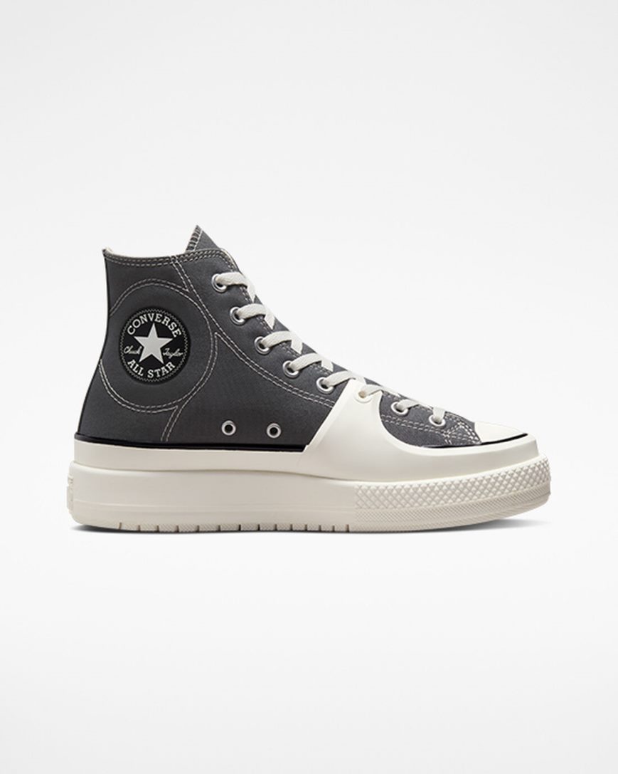 Tenisky Vysoke Converse Chuck Taylor All Star Construct Damske Siva Biele | SK 11OQPZ2